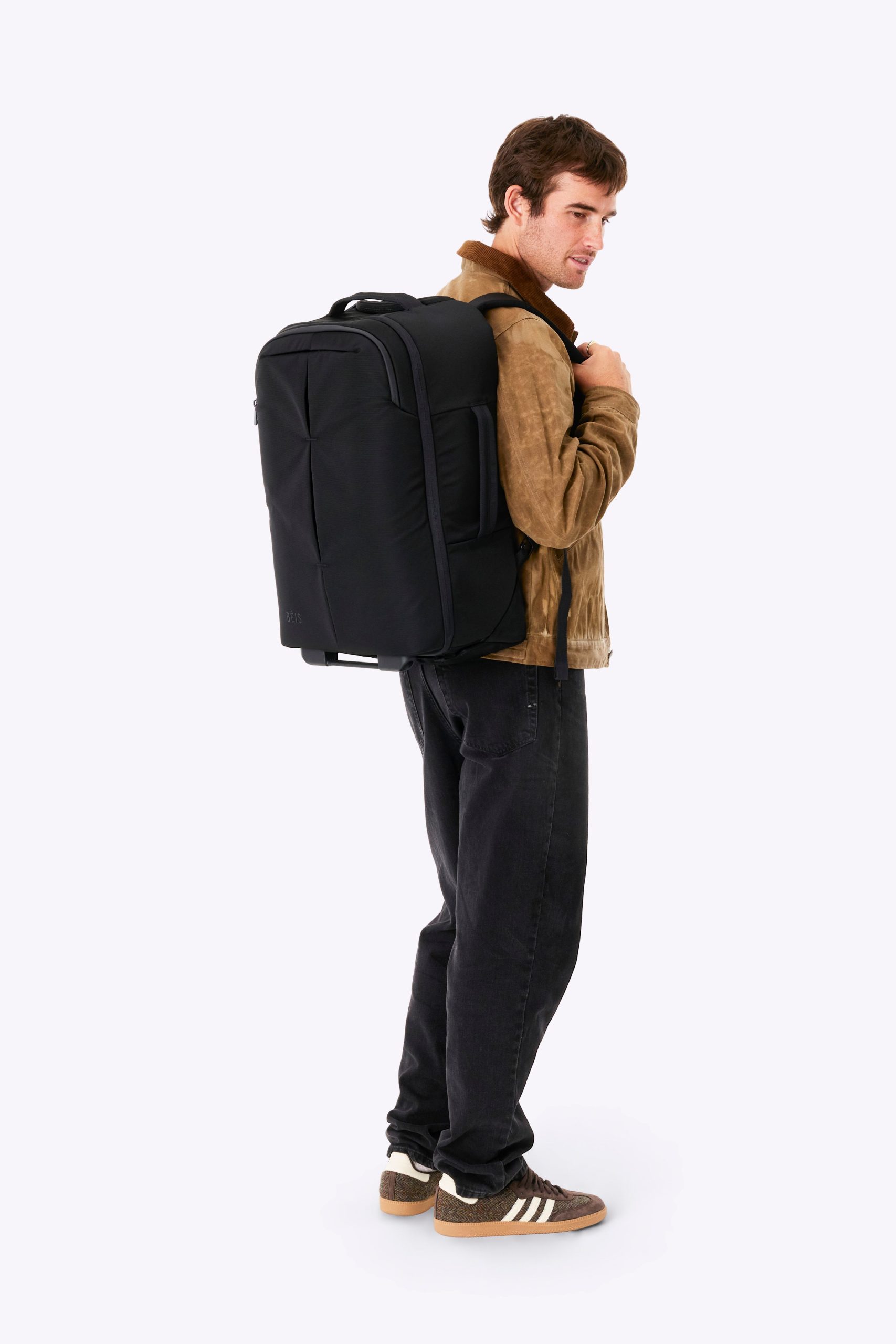 The Pro Rolling Backpack in Black - Image 3