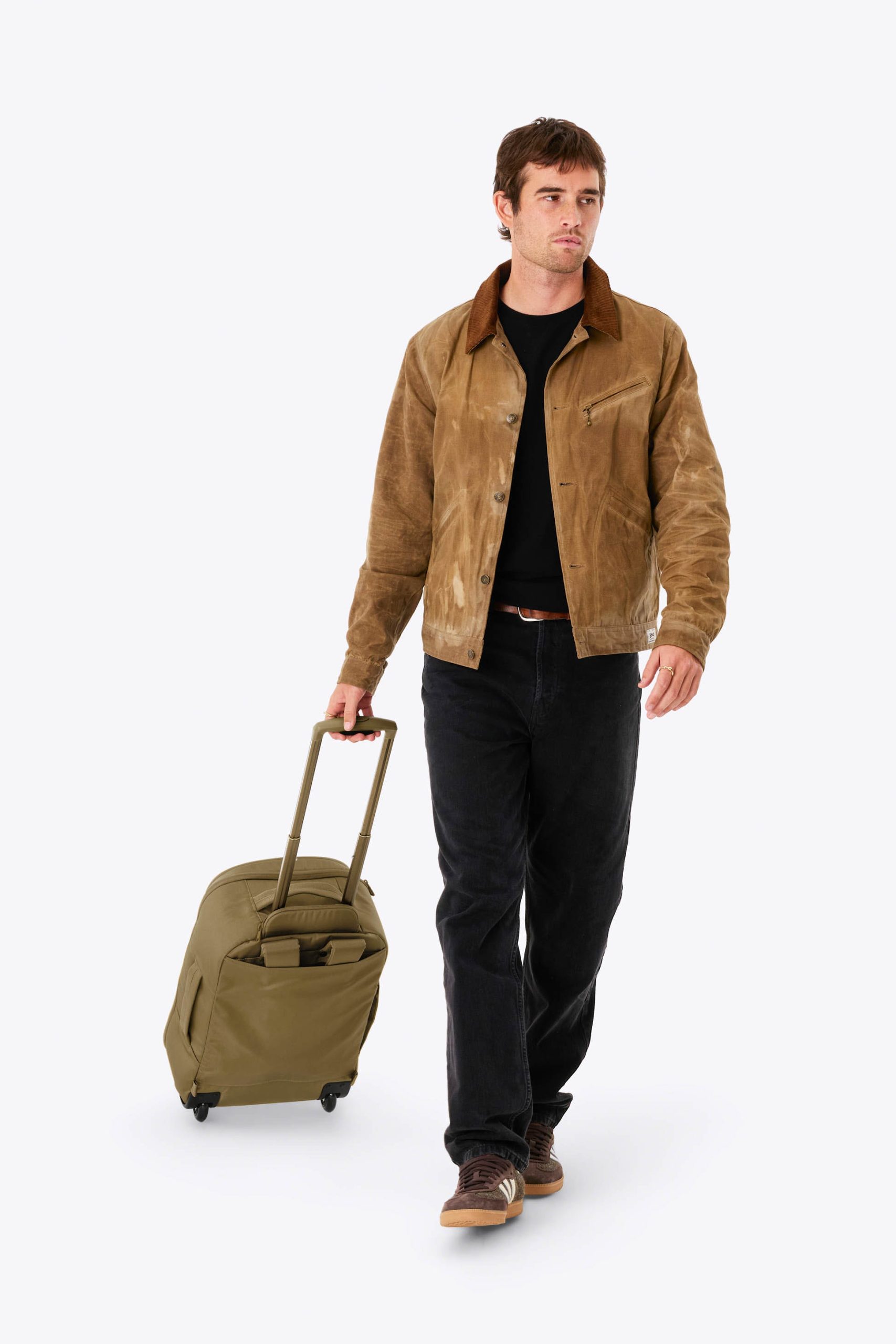 The Pro Rolling Backpack in Khaki - Image 4