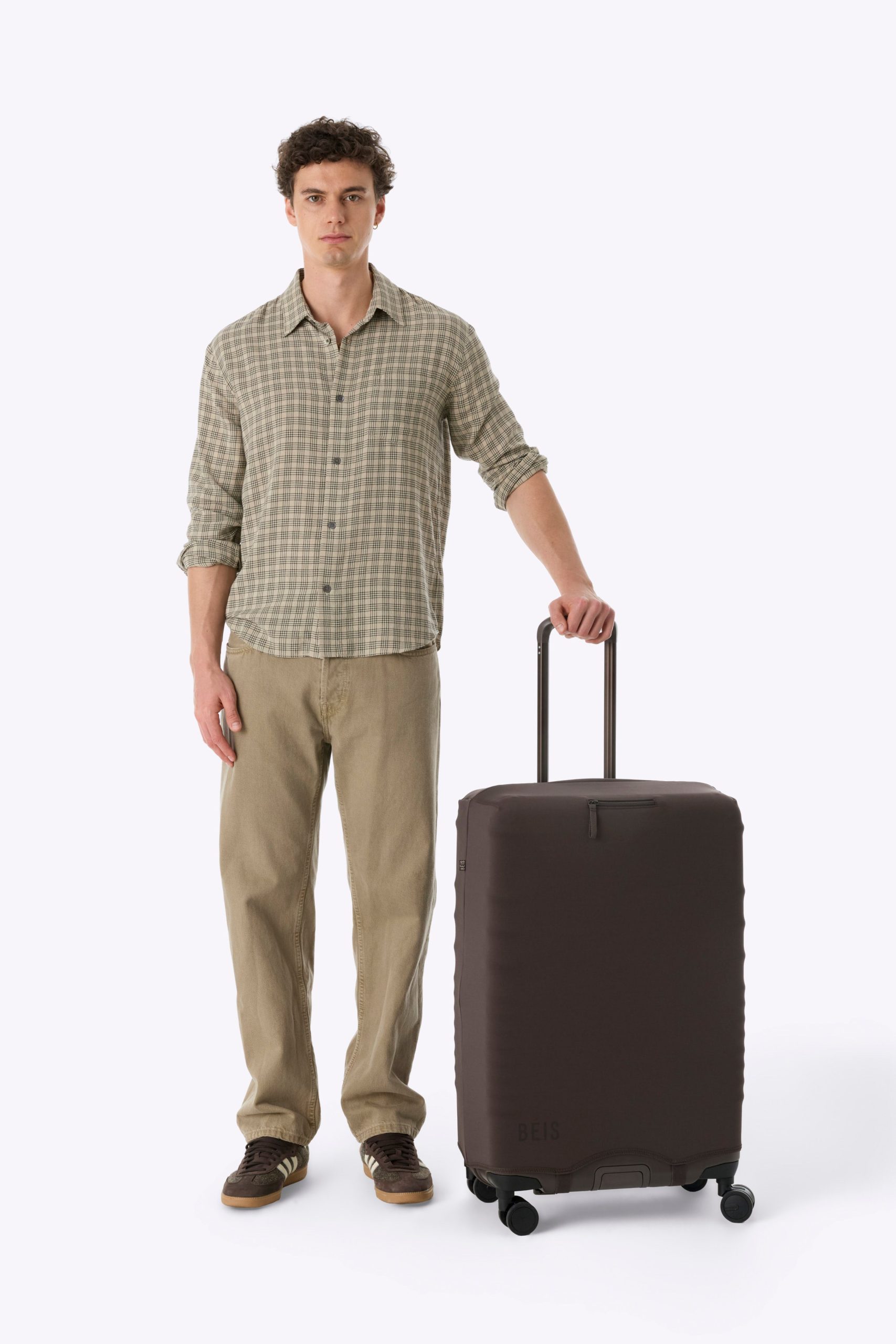 The Hybrid Check-In Luggage Cover in Espresso - Image 4