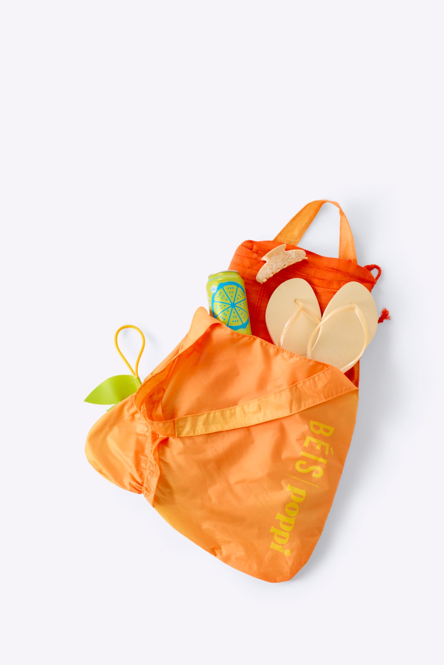 BÉIS x poppi The Reusable Shopping Tote in Mango - Image 3